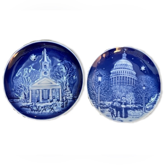 BING & Grondahl Christmas in America Vintage Plates - Set of 6 - Picture 3 of 15